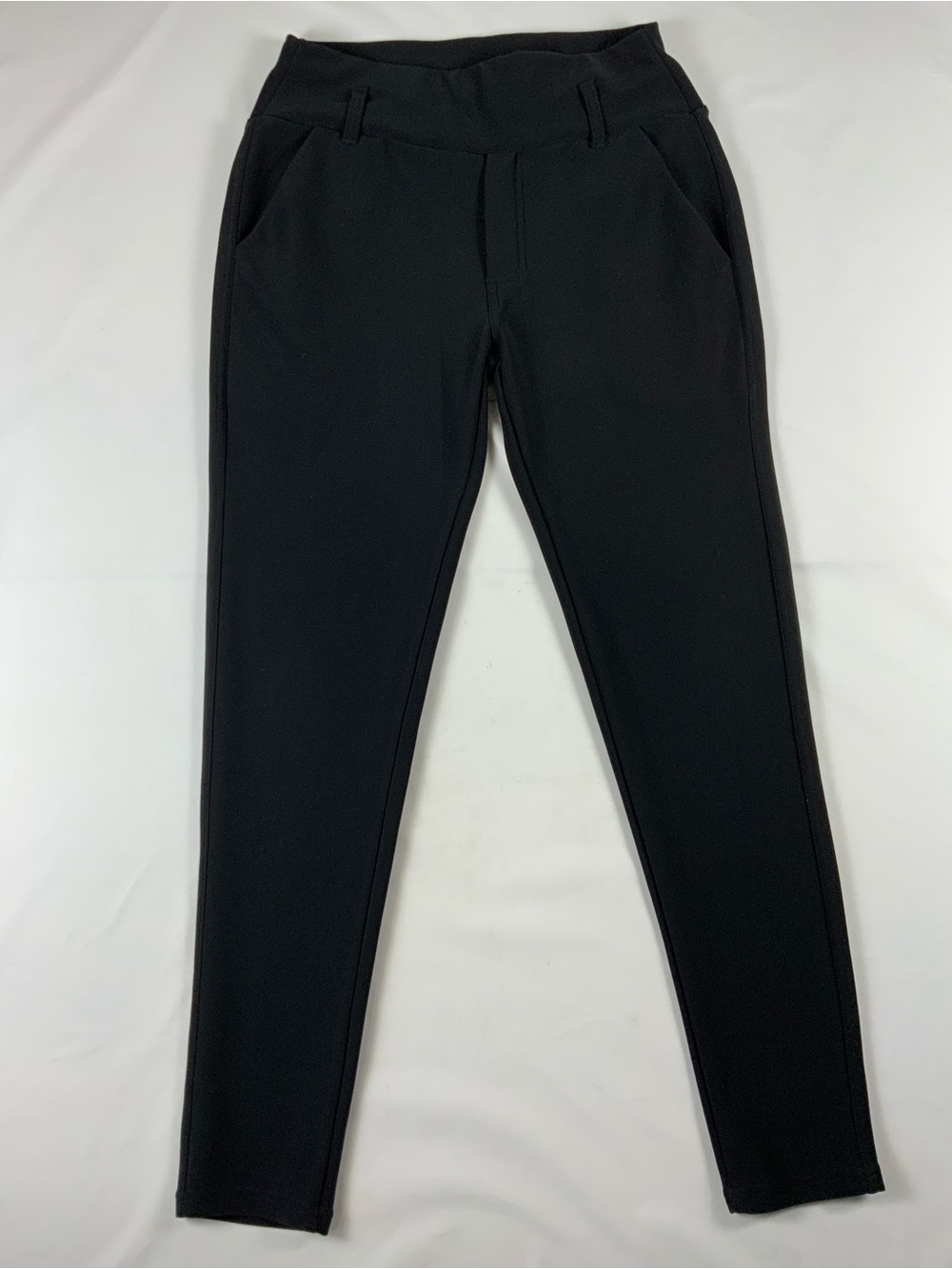 Women's Black Skinny Ponte Pants - Classic Slim Fit